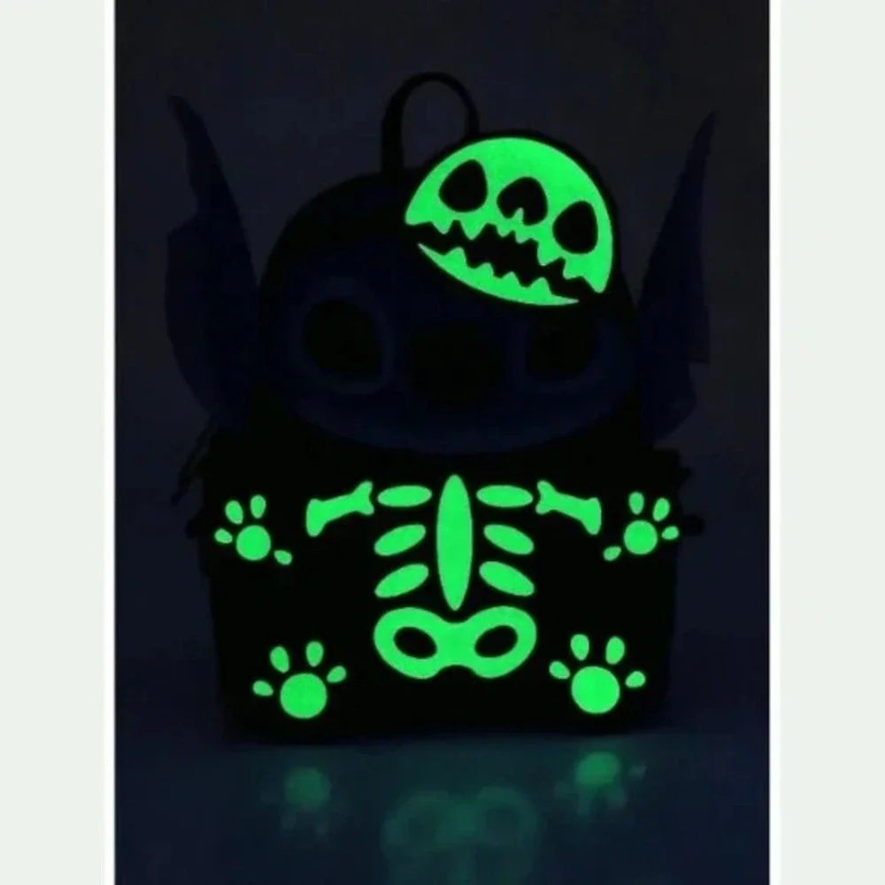 Her Universe Disney Lilo & Stitch Skeleton Stitch Glow in the Dark Mini Backpack